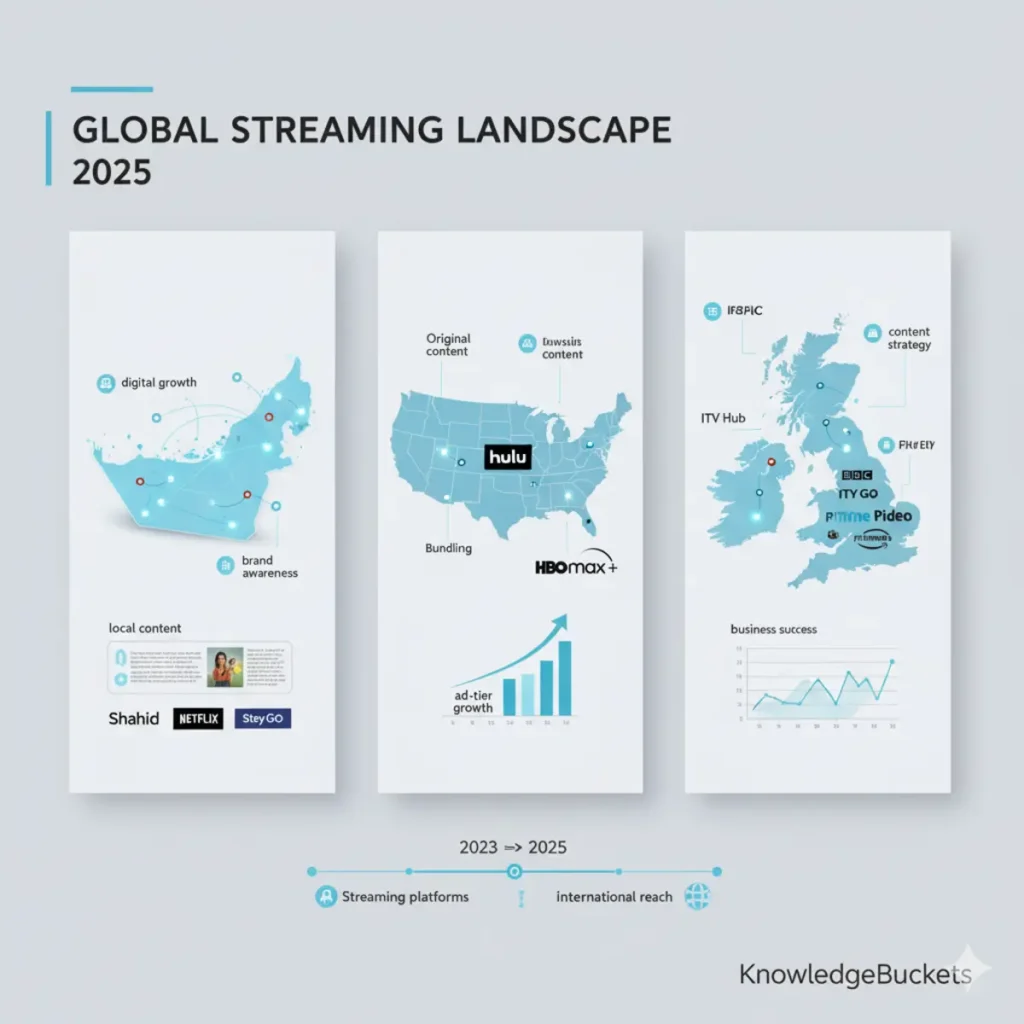 streaming trends UAE USA UK 2025 region map