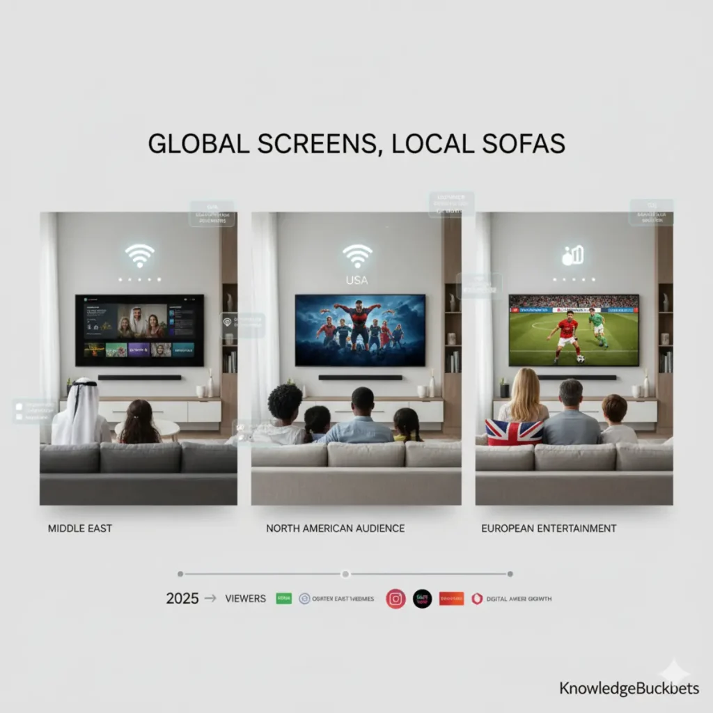 diverse global viewers streaming 2025 UAE USA UK