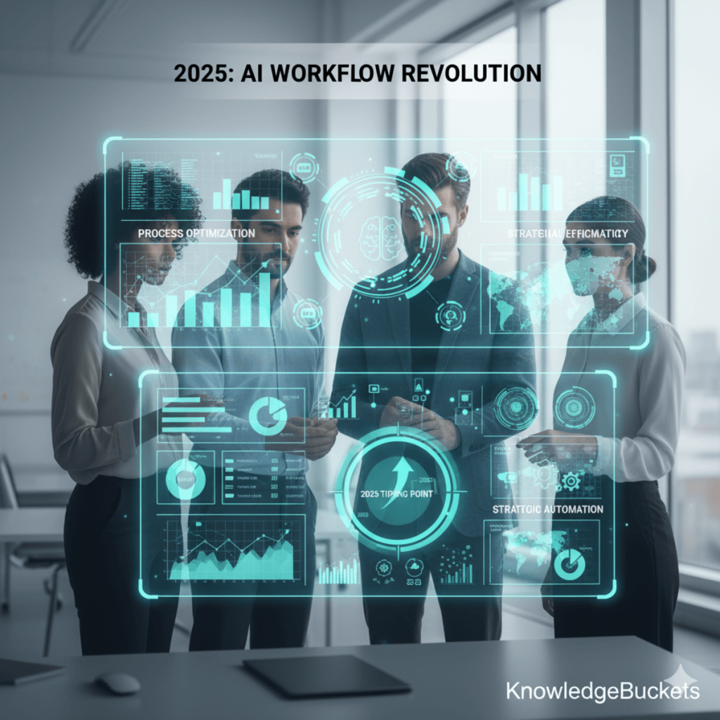business workflow dashboard with autonomous AI agent icons