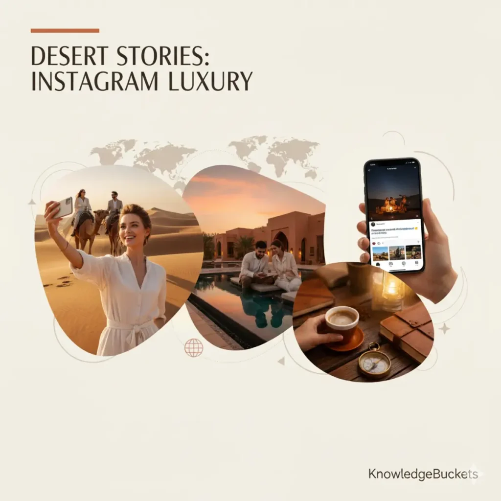 traveller sharing immersive travel experience social media